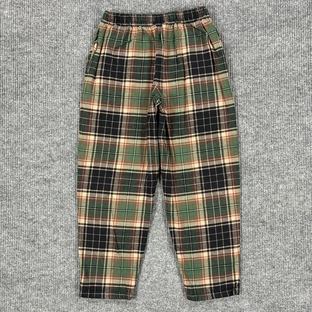 Vermont Flannel Organic Cotton Plaid Lounge Pajama Pants Unisex XS USA Made